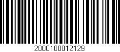 Código de barras (EAN, GTIN, SKU, ISBN): '2000100012129'