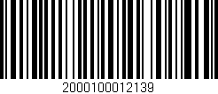 Código de barras (EAN, GTIN, SKU, ISBN): '2000100012139'