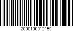 Código de barras (EAN, GTIN, SKU, ISBN): '2000100012159'