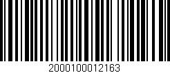 Código de barras (EAN, GTIN, SKU, ISBN): '2000100012163'