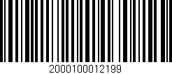 Código de barras (EAN, GTIN, SKU, ISBN): '2000100012199'
