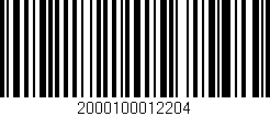 Código de barras (EAN, GTIN, SKU, ISBN): '2000100012204'