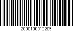 Código de barras (EAN, GTIN, SKU, ISBN): '2000100012205'