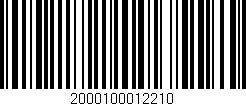 Código de barras (EAN, GTIN, SKU, ISBN): '2000100012210'