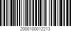 Código de barras (EAN, GTIN, SKU, ISBN): '2000100012213'