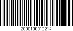Código de barras (EAN, GTIN, SKU, ISBN): '2000100012214'