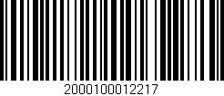 Código de barras (EAN, GTIN, SKU, ISBN): '2000100012217'
