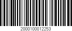 Código de barras (EAN, GTIN, SKU, ISBN): '2000100012253'
