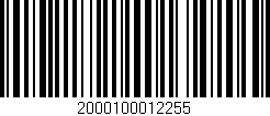 Código de barras (EAN, GTIN, SKU, ISBN): '2000100012255'