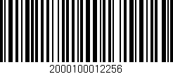 Código de barras (EAN, GTIN, SKU, ISBN): '2000100012256'