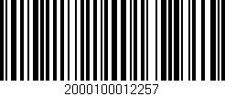 Código de barras (EAN, GTIN, SKU, ISBN): '2000100012257'