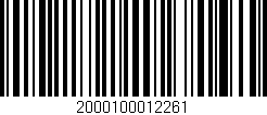 Código de barras (EAN, GTIN, SKU, ISBN): '2000100012261'