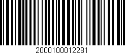 Código de barras (EAN, GTIN, SKU, ISBN): '2000100012281'
