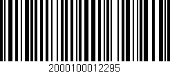 Código de barras (EAN, GTIN, SKU, ISBN): '2000100012295'