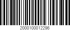 Código de barras (EAN, GTIN, SKU, ISBN): '2000100012296'