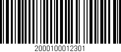 Código de barras (EAN, GTIN, SKU, ISBN): '2000100012301'