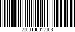 Código de barras (EAN, GTIN, SKU, ISBN): '2000100012306'