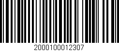 Código de barras (EAN, GTIN, SKU, ISBN): '2000100012307'