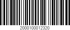 Código de barras (EAN, GTIN, SKU, ISBN): '2000100012320'
