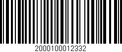 Código de barras (EAN, GTIN, SKU, ISBN): '2000100012332'