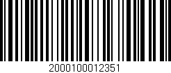 Código de barras (EAN, GTIN, SKU, ISBN): '2000100012351'