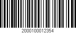 Código de barras (EAN, GTIN, SKU, ISBN): '2000100012354'