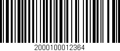Código de barras (EAN, GTIN, SKU, ISBN): '2000100012364'