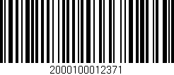 Código de barras (EAN, GTIN, SKU, ISBN): '2000100012371'