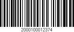 Código de barras (EAN, GTIN, SKU, ISBN): '2000100012374'