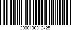 Código de barras (EAN, GTIN, SKU, ISBN): '2000100012425'