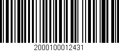 Código de barras (EAN, GTIN, SKU, ISBN): '2000100012431'