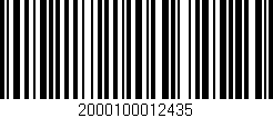 Código de barras (EAN, GTIN, SKU, ISBN): '2000100012435'