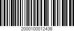 Código de barras (EAN, GTIN, SKU, ISBN): '2000100012438'