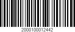 Código de barras (EAN, GTIN, SKU, ISBN): '2000100012442'