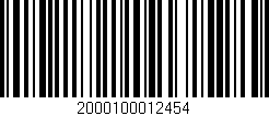 Código de barras (EAN, GTIN, SKU, ISBN): '2000100012454'