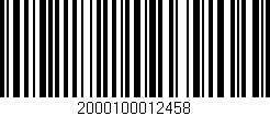 Código de barras (EAN, GTIN, SKU, ISBN): '2000100012458'