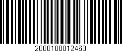 Código de barras (EAN, GTIN, SKU, ISBN): '2000100012460'
