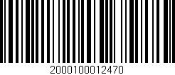 Código de barras (EAN, GTIN, SKU, ISBN): '2000100012470'