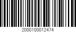 Código de barras (EAN, GTIN, SKU, ISBN): '2000100012474'