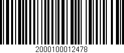 Código de barras (EAN, GTIN, SKU, ISBN): '2000100012478'