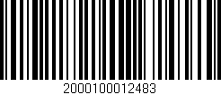Código de barras (EAN, GTIN, SKU, ISBN): '2000100012483'