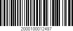 Código de barras (EAN, GTIN, SKU, ISBN): '2000100012497'