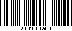 Código de barras (EAN, GTIN, SKU, ISBN): '2000100012499'