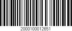 Código de barras (EAN, GTIN, SKU, ISBN): '2000100012651'