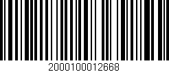 Código de barras (EAN, GTIN, SKU, ISBN): '2000100012668'