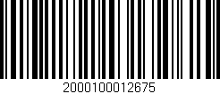 Código de barras (EAN, GTIN, SKU, ISBN): '2000100012675'