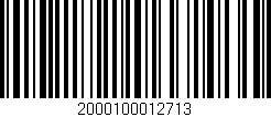 Código de barras (EAN, GTIN, SKU, ISBN): '2000100012713'