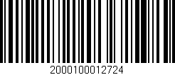 Código de barras (EAN, GTIN, SKU, ISBN): '2000100012724'