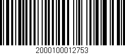 Código de barras (EAN, GTIN, SKU, ISBN): '2000100012753'