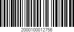 Código de barras (EAN, GTIN, SKU, ISBN): '2000100012756'